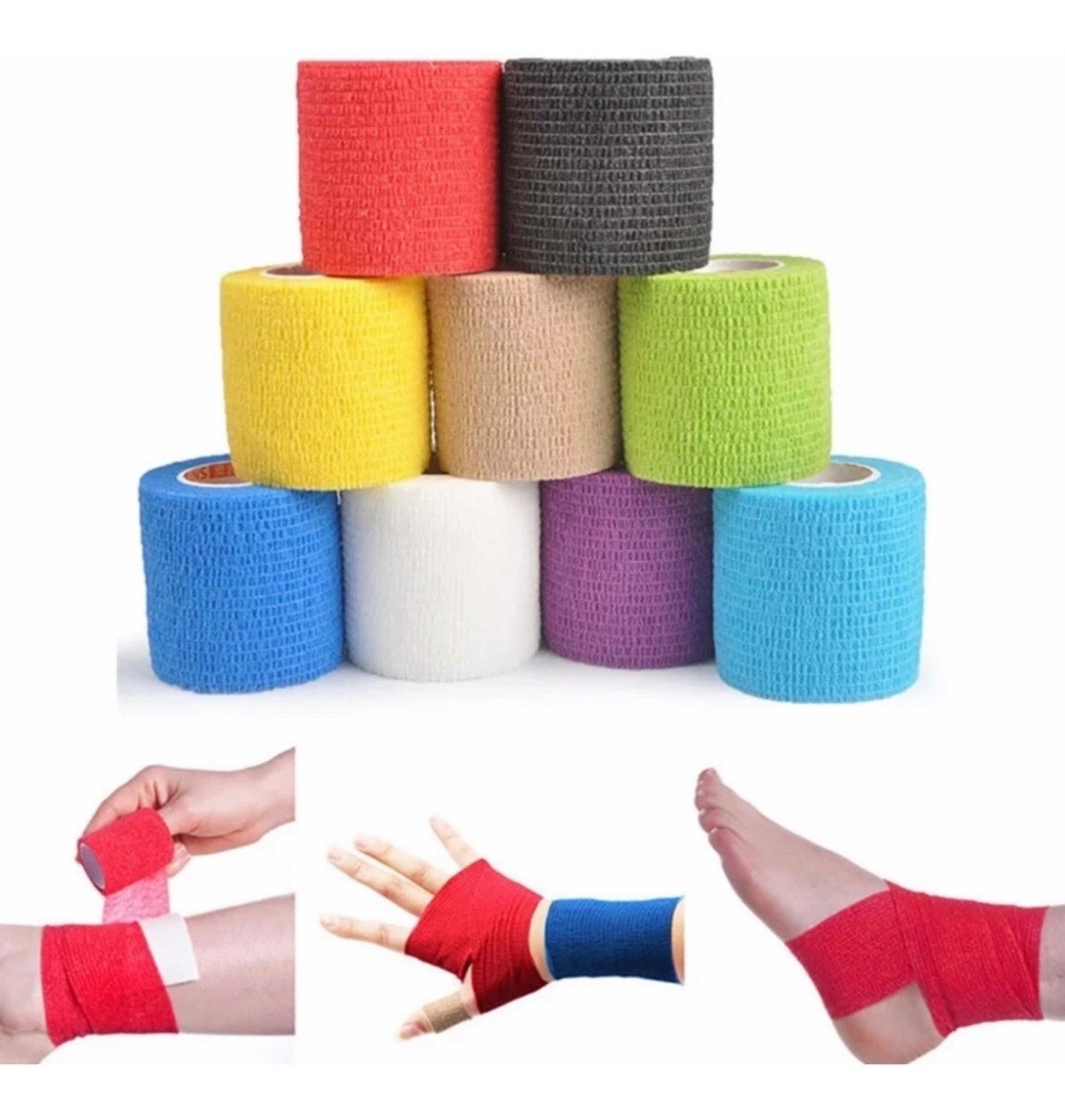 venda auto adherente coban podológica – colores surtidos venda auto adherente coban podológica – colores surtidos