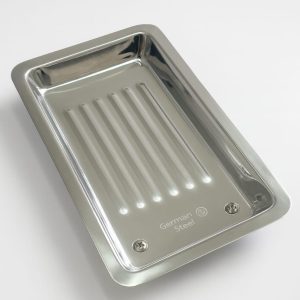 bandeja podológica de acero alemán