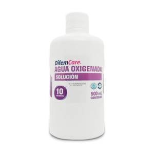 agua oxigenada difemcare 10 volúmenes – solución antiséptica 500 ml