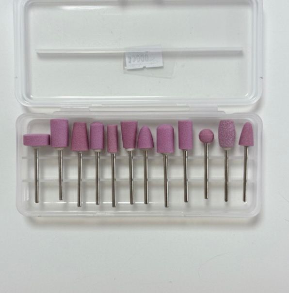 set de fresas de piedra rosa para micromotor (12 unidades) set de fresas de piedra rosa para micromotor (12 unidades)